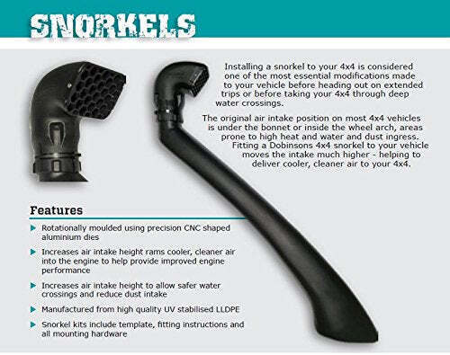 Dobinsons 4X4 Snorkel Kit Compatible with Nissan Patrol Gu Y61 Series 4+ (2004-On) 4.8L Petrol(Sn45-3402) SN45-3402