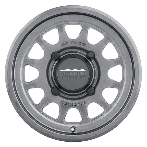 Method MR414 Bead Grip 15x10 / 6+4/25mm Offset / 5x4.5 / 76mm CB Graphite Wheel MR414510121264