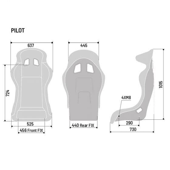 Sparco Pilot Qrt Competition Series Performance Composite Bucket Racing Seat