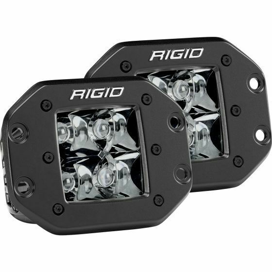RIGID 212213Blk Black D-Series Spot Flush Mount 2 Midnight Led Light FLWB212213BLK