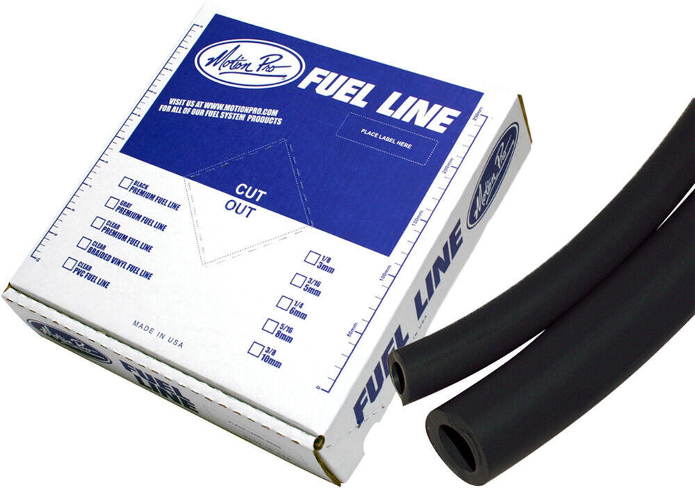 Motion Pro Black Tygon Motorcycle Fuel Gas Line 1/4" (6Mm) Sold By The Foot 12-0041