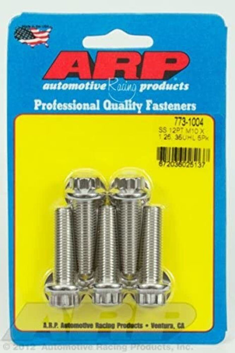 ARP M10 x 1.25 x 35 12pt SS Bolts (5/pkg) 773-1004