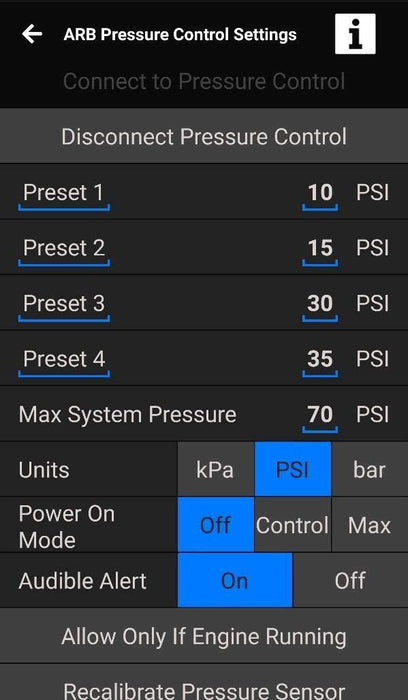 Arb 4X4 Accessories Pressure Control 0830001