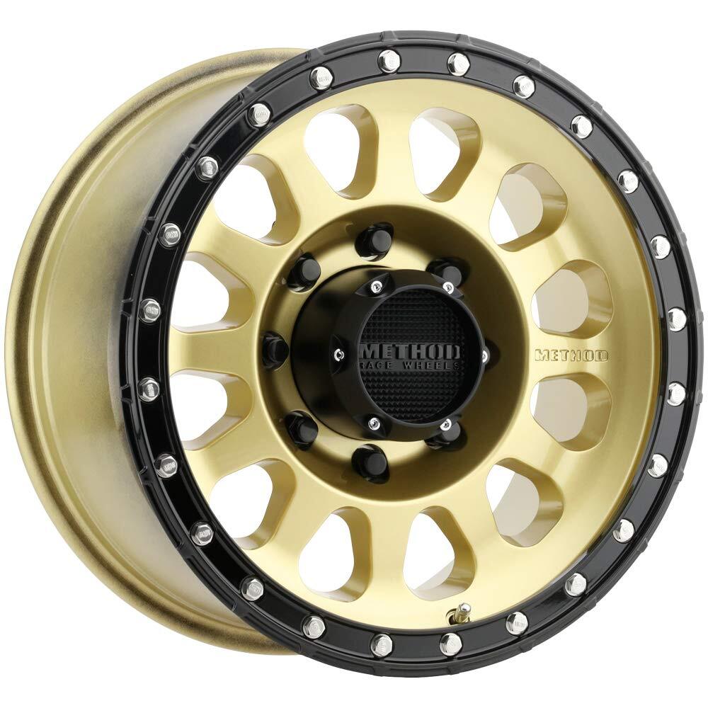 Method MR315 20x10 / 8x170 BP / -18mm Offset / 130.81mm CB Gold Black Lip Wheel MR31521087118N