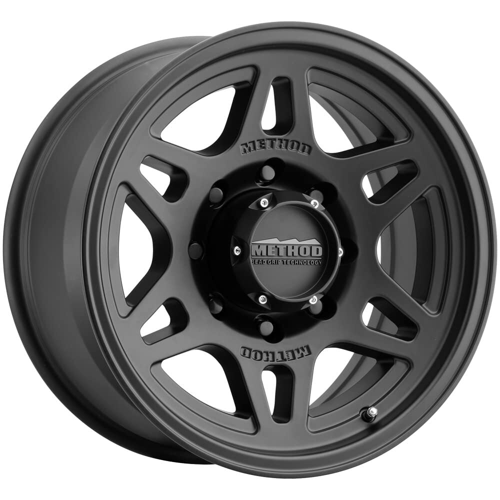 Method MR706 Bead Grip 17x8.5 0mm Offset 8x170 170mm Matte Black Wheel MR70678587500