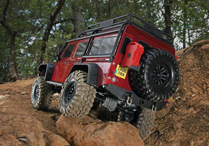 Traxxas 1/10 Scale TRX-4 Scale and Trail Crawler with 2.4GHz TQi Radio Red