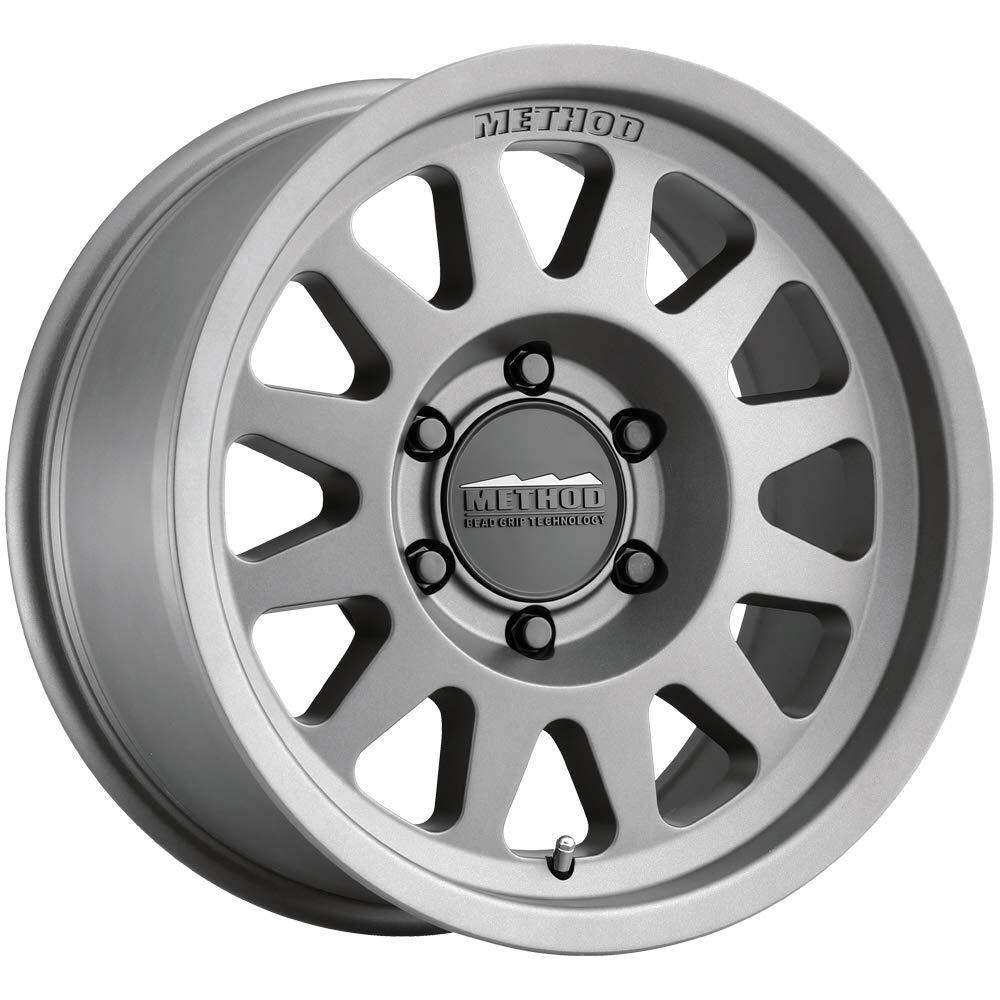 Method MR704 HD 17x9 18mm Offset 8x180 130.81mm CB Titanium Wheel MR70479088818H