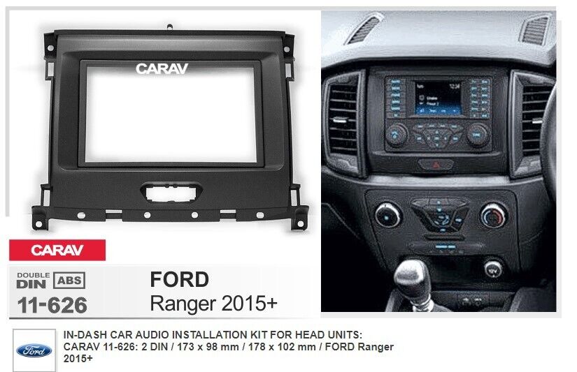 Carav In-Dash Car Audio Installation Kit For Head Units: : 2 Din 173 X 98 Mm 178