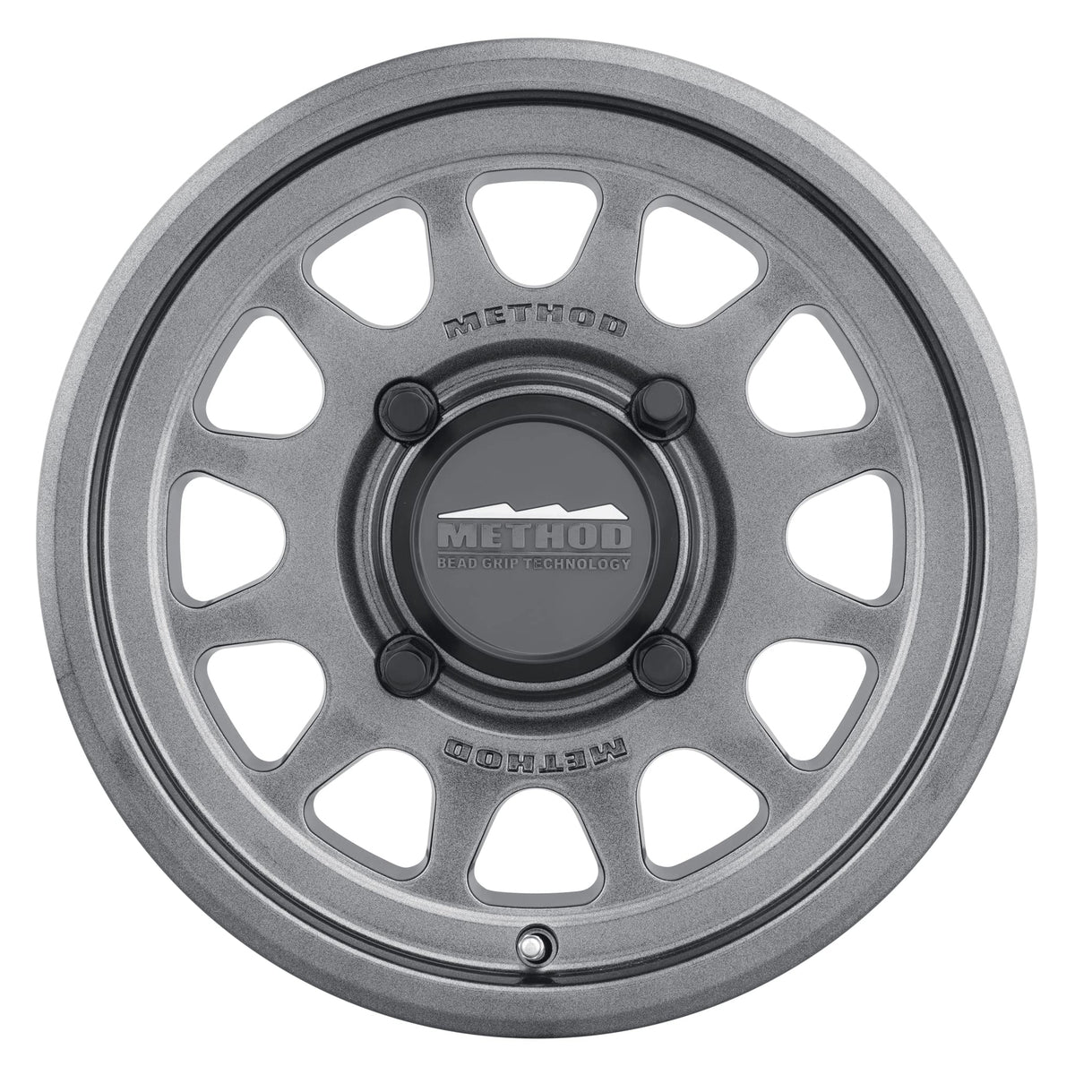 Method MR414 Bead Grip 15x7 / 5+2/38mm Offset / 4x156 / 132mm CB Graphite Wheel MR414570461252