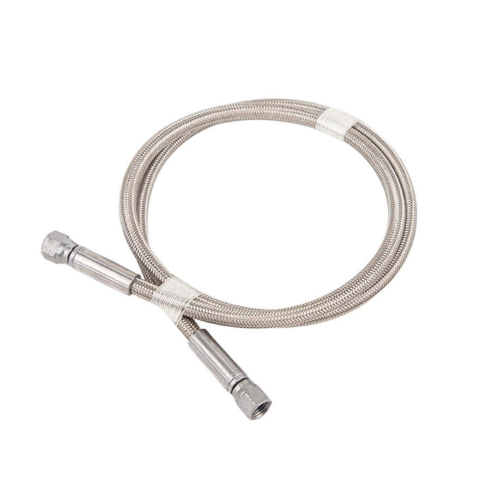 Arb Stainless Steel Braided Ptfe Hose Size 1/4 In. X 1.0M Long Female 0740203