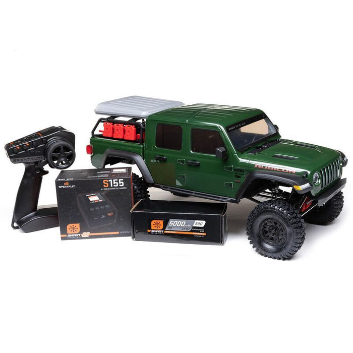 Axial 1/10 Scx10Iii compatible with Jeep Gladiator Elite Edition 4Wd Rtr, Green 1 Of Only