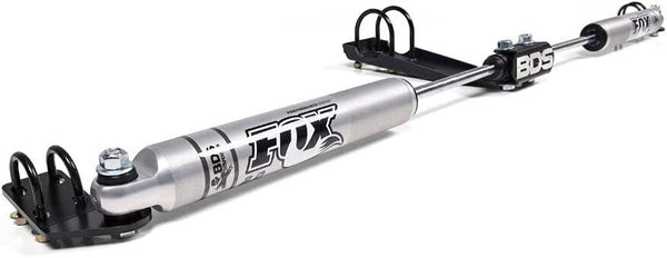 BDS Fox 2.0 Dual Steering Stabilizer Kit, Fits 07-18 Jeep Wrangler JK JKU x1 Fox 982-24-010 x 2 55378/98224010