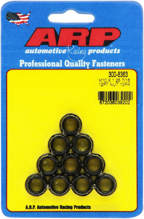 ARP M10 x 1.25 12pt Nut Kit (10 pack) 300-8363