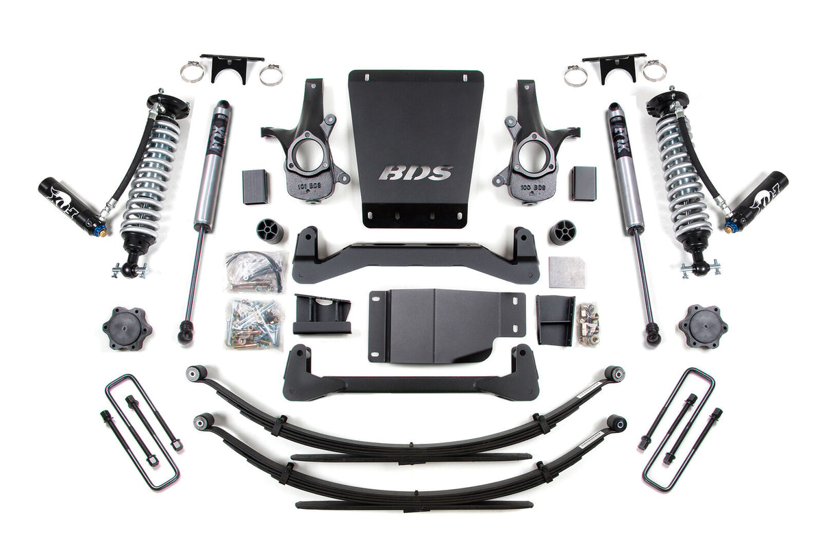 BDS 6 Inch Lift Kit FOX 2.5 Coil-over Fits Chevy Silverado Or, Fits GMC Sierra 1500 177FDSC
