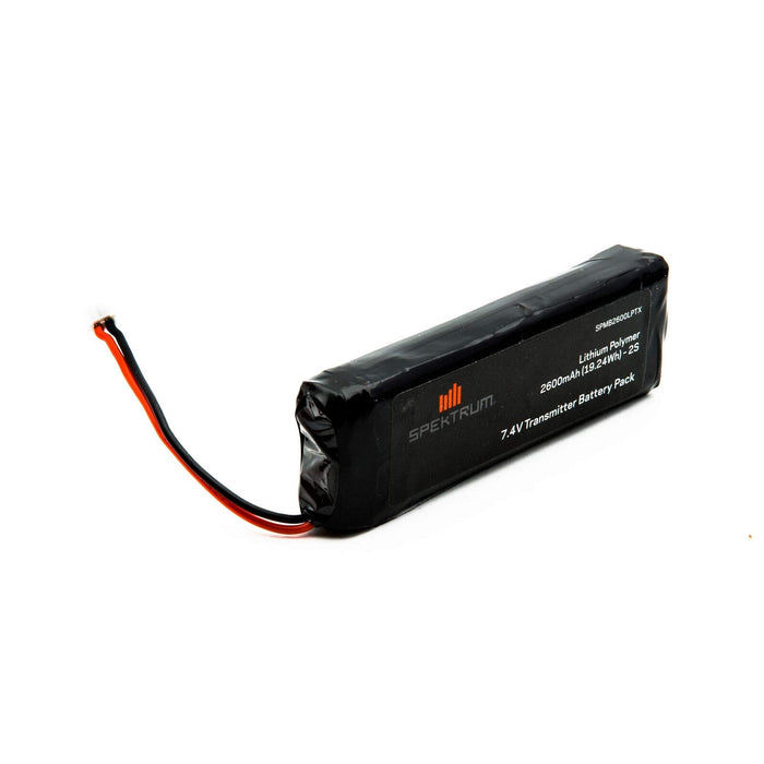 Spektrum 7.4V 2S 2600Mah Lipo Transmitter Rc Tx Battery Dx18 Spmb2600Lptx