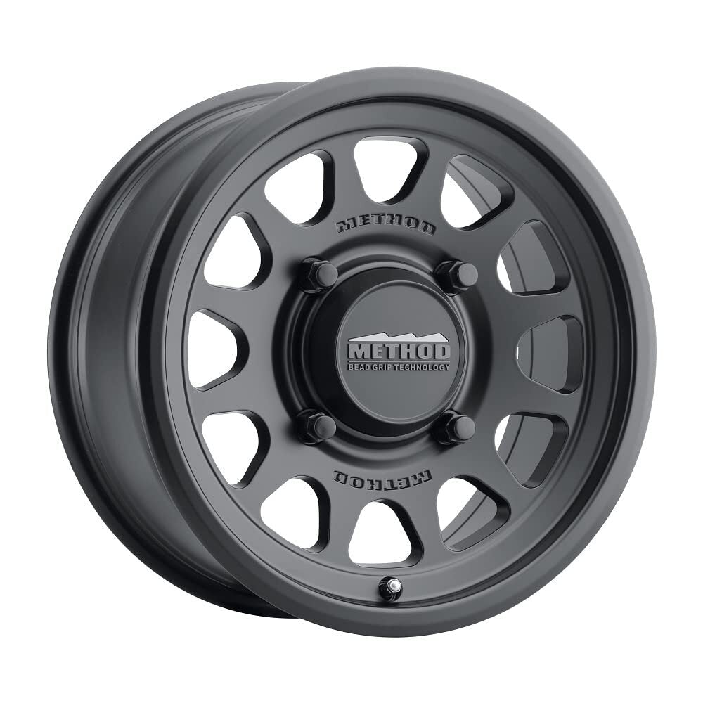 Method MR414 Bead Grip 15x7 / 4+3/13mm Offset / 4x136 / 106mm CB Matte Black Wheel MR41457047543