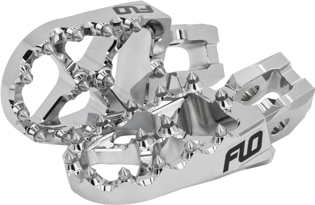 Flo Motorsports Flo Fits Husqvarna 125-525 Sx Sx-F Xc-F Tc Fc All Chrome Foot Pegs FPEG-795-2CR