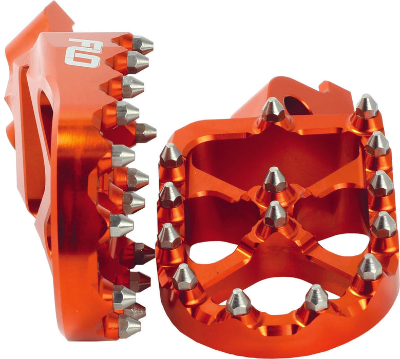 Flo Motorsports Pro Series Foot Pegs Orange For Ktm/Husqvarna Fpeg-795Org FPEG-795ORG