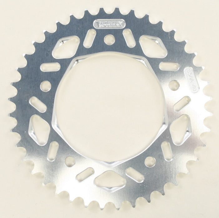 Vortex Aluminum Rear Sprocket 40T Silver 654A-40