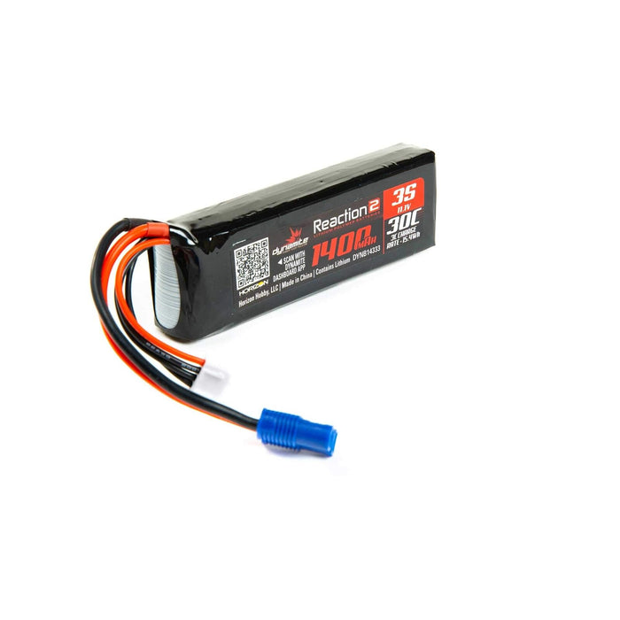 Dynamite Dynb14333 Reaction 2.0 11.1V 1400Mah 30C 3S Lipo Battery Ec3