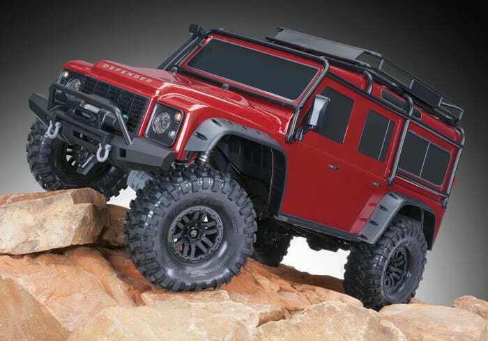 Traxxas 1/10 Scale TRX-4 Scale and Trail Crawler with 2.4GHz TQi Radio Red