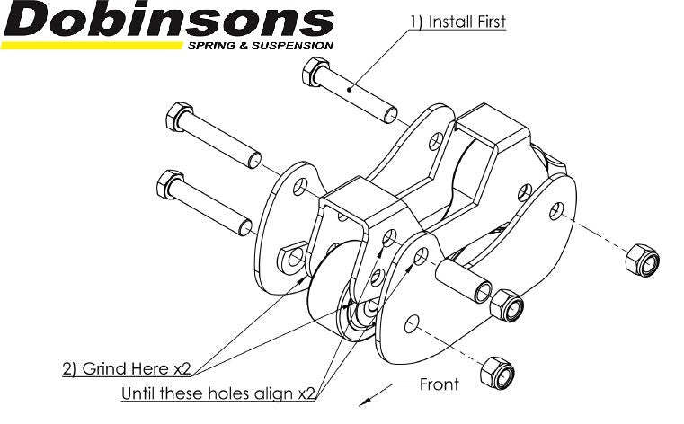 Dobinsons Caster Plate Kit fits toyotaLand Cruiser 80 Series(Wa59-514K)