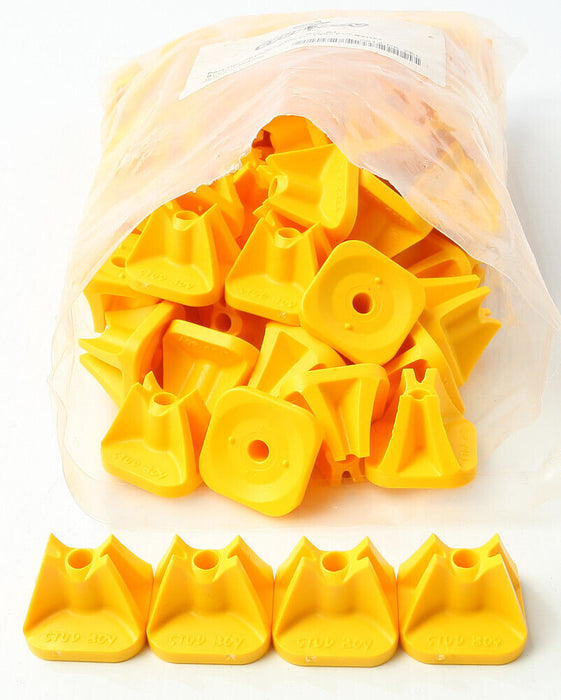 Stud Boy Super-Lite Pro Series Single Backers Yellow 0.75" 84/Pk 2513-P8-Yel 2513-P8-YEL