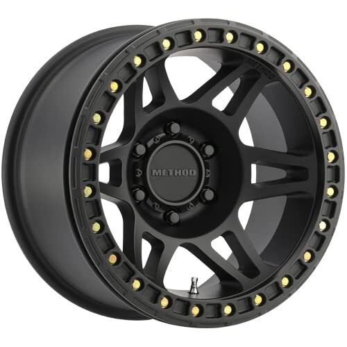 Method MR106 Beadlock 17x9 -44mm Offset 8x6.5 130.81mm CB Matte Black w/BH-H36125 Wheel MR10679080544B