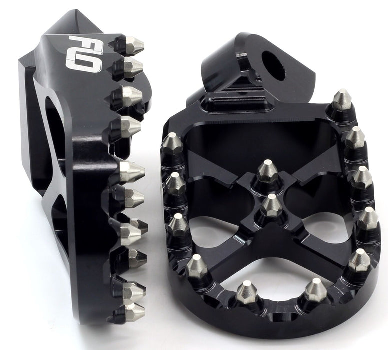 Flo Motorsports Pro Series Foot Pegs Black Fits Cobra Cx50 Fpeg-801Blk FPEG-801BLK