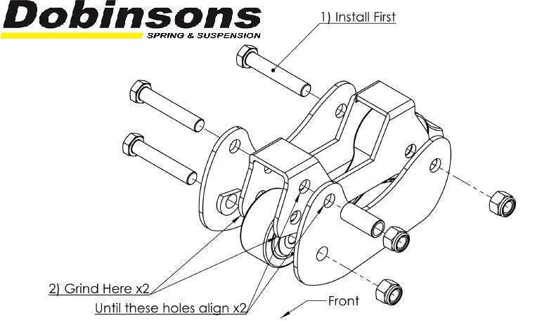 Dobinsons Caster Plate Kit fits toyotaLand Cruiser 80 Series(Wa59-514K)