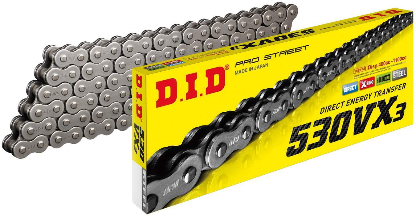 Did D.I.D 530Vx3X150Zb 530Vx3 X-Ring Series Chain 150 Links Natural 530VX3X150ZB