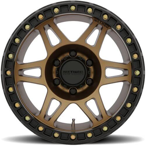 Method MR106 Beadlock 17x9 -44mm Offset 8x6.5 130.81mm CB Method Bronze w/BH-H36125 Wheel MR10679080944B