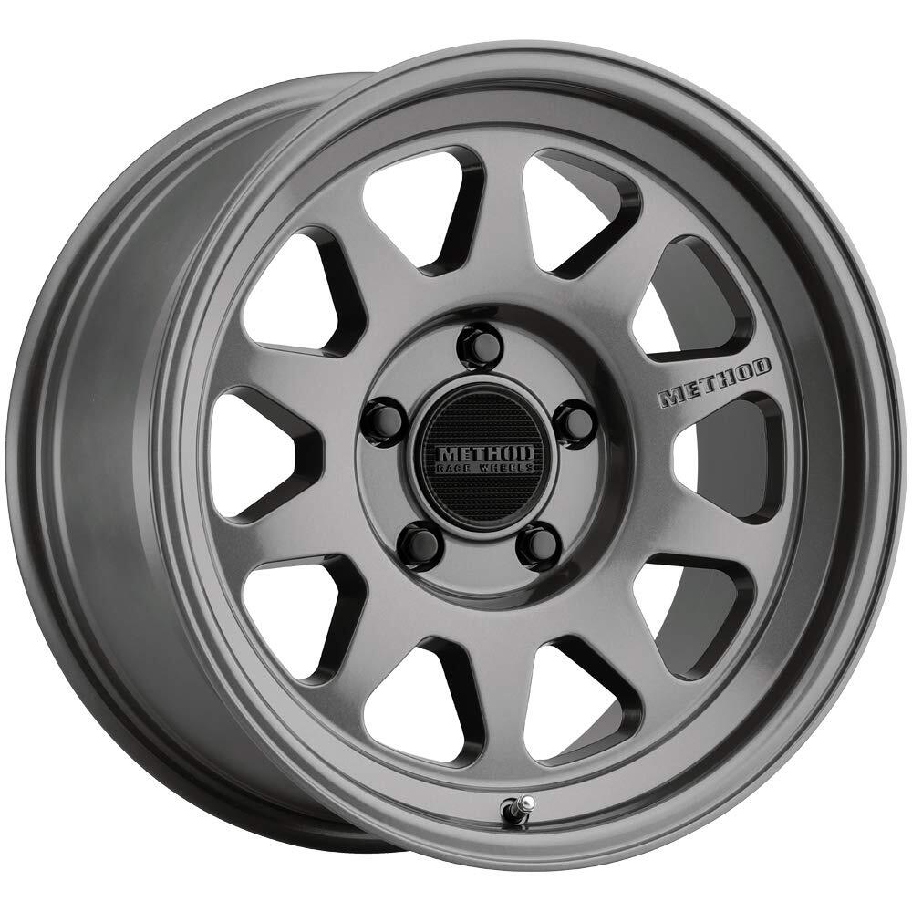 Method MR316 17x8 25mm Offset 5x120 110.50mm CB Gloss Titanium Wheel MR31678058825