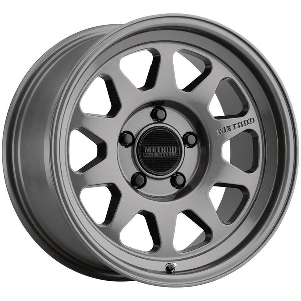 Method MR316 17x8 25mm Offset 5x120 110.50mm CB Gloss Titanium Wheel MR31678058825