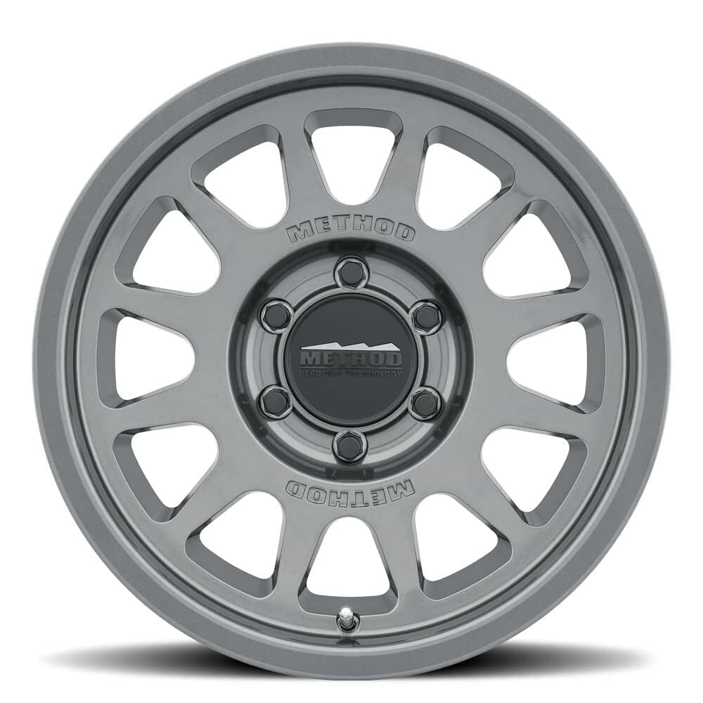 Method MR703 17x9 / -12mm Offset / 106.25mm Bore / 6x5.5 BP / 4.8in BS Gloss Titanium Wheel MR70379060812N