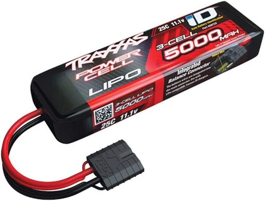 Traxxas Spartan 5000mAh 3S 25C 11.1V LiPo BATTERY iD & EZ-PEAK 4-AMP CHARGER