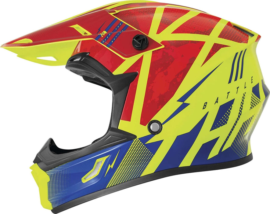 THH Helmets T710XR Battle Red/Blue Youth Large 646477