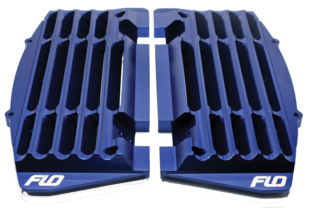 Flo Motorsports Flo Fits Husaberg Fits Husqvarna Radiator Guards Brace Guard Blue FLO750BLU