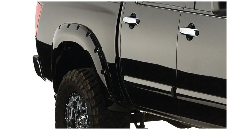 Bushwacker 04-15 Compatible with Nissan Titan Pocket Style Flares 4pc 67.1/78.9/84/96in Black 70907-02