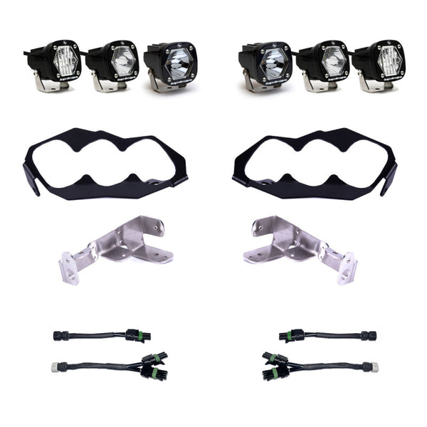 Baja Designs 2024 Can-Am Maverick R Triple S1 Unlimited Headlight Kit 448204