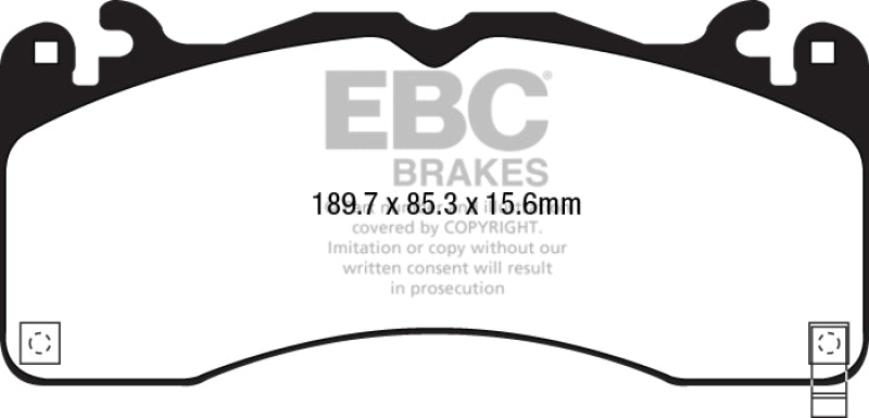 EBC 2015+ Ford Mustang (6Th Gen) 2.3L Turbo (GT Package) Bluestuff Front Brake Pads DP53040NDX