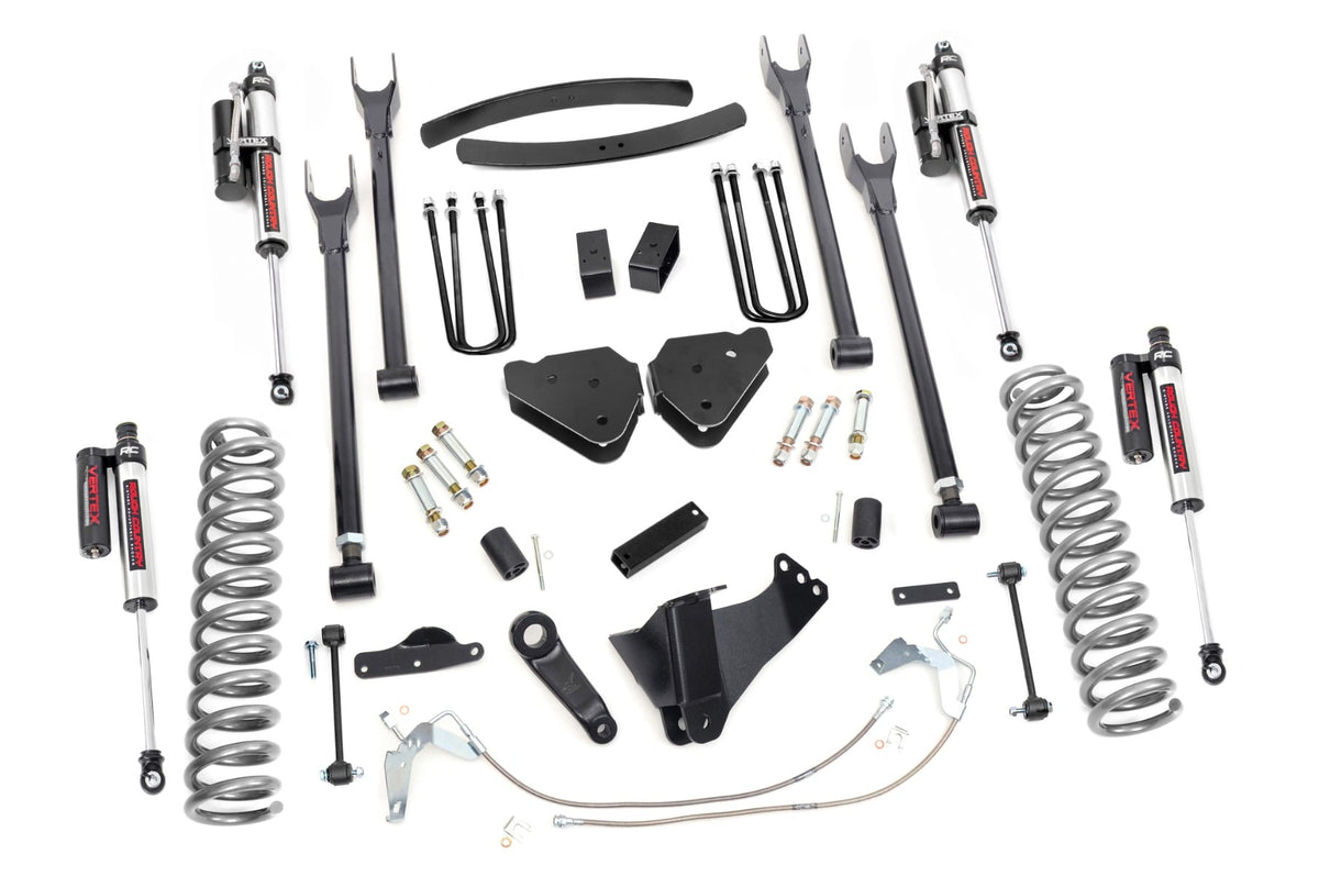 Rough Country 6 Inch Lift Kit Gas 4 Link Vertex Fits Ford F-250/F-350 Super Duty (08-10) 58850