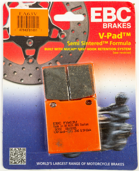 EBC Brakes V Semi-Sintered Brake Pads Compatible for Suzuki GS500E 1999