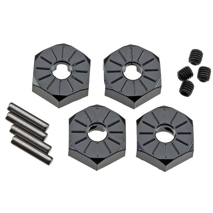 Axial AX30427 Aluminum Hub Narrow 12mm Black 4 AXIC3042 Electric Car/Truck Option Parts