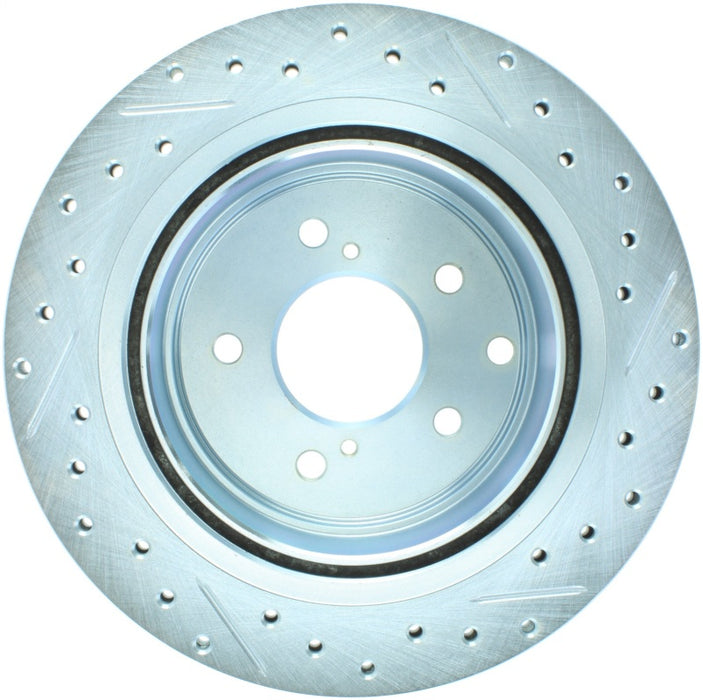 StopTech 89-96 Compatible with Nissan 300ZX Select Sport Slotted & Drilled Right Rear Brake Rotor 227.42047R