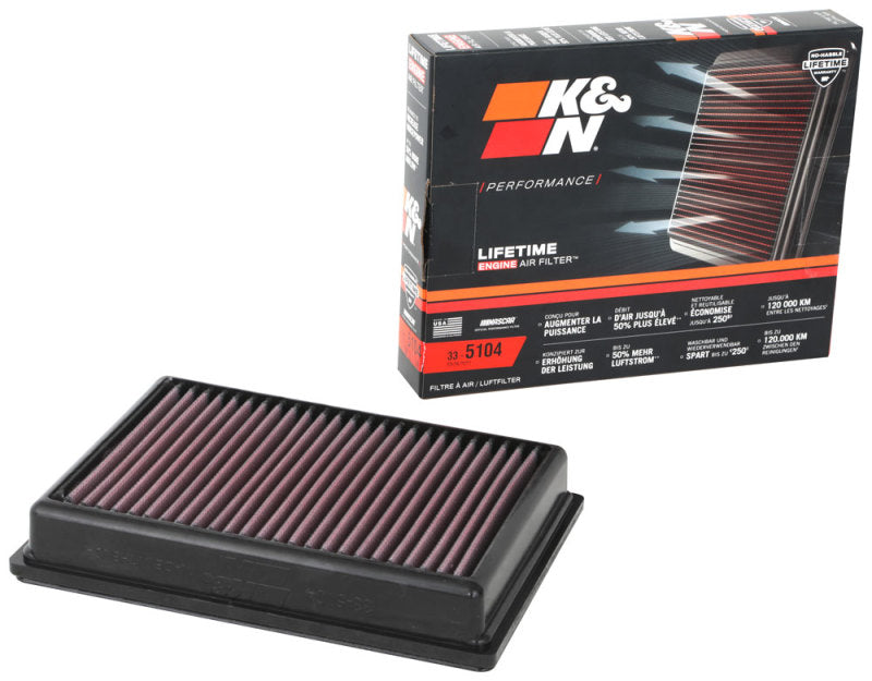 K&N 19-21 Ford Transit Connect L4-2.0L F/I Replacement Drop In Air Filter 33-5104