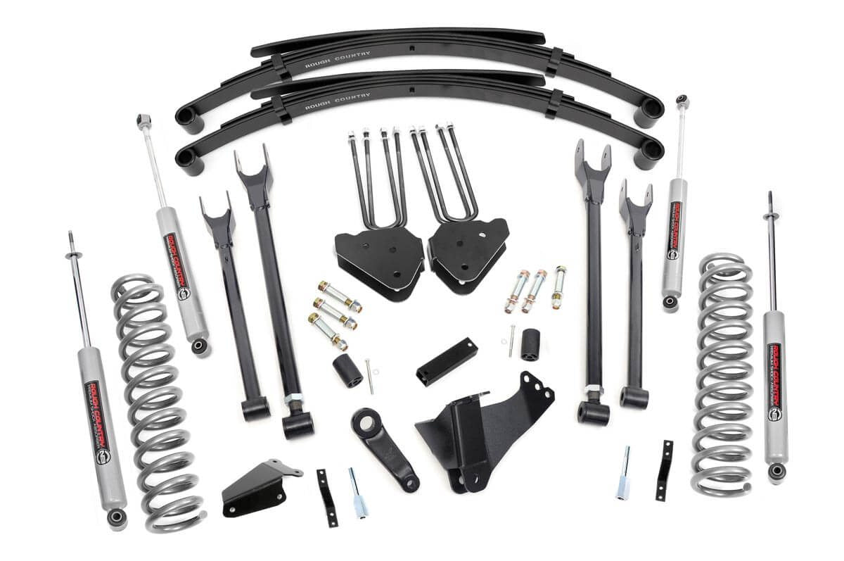 Rough Country 8 Inch Lift Kit 4 Link Rr Springs Fits Ford F-250/F-350 Super Duty (05-07) 590.20