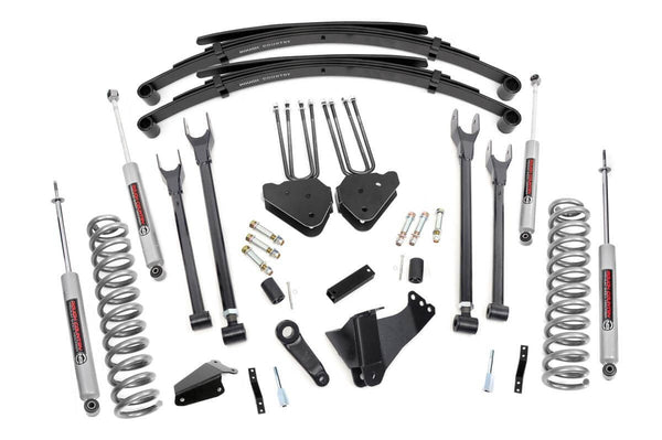 Rough Country 8 Inch Lift Kit 4 Link Rr Springs Fits Ford F-250/F-350 Super Duty (05-07) 590.20