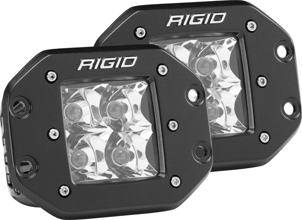 RIGID D-Series Pro, 3 Inch, Spot Beam, Flush Mount, LED Light, Pair Universal, 2 Pack 212213