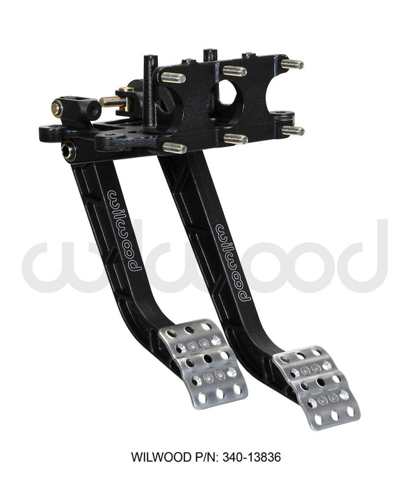 Wilwood Adjustable Dual Pedal Brake / Clutch Rev. Swing Mount -6.25:1 Brake 5.1:1 Clutch 340-13836